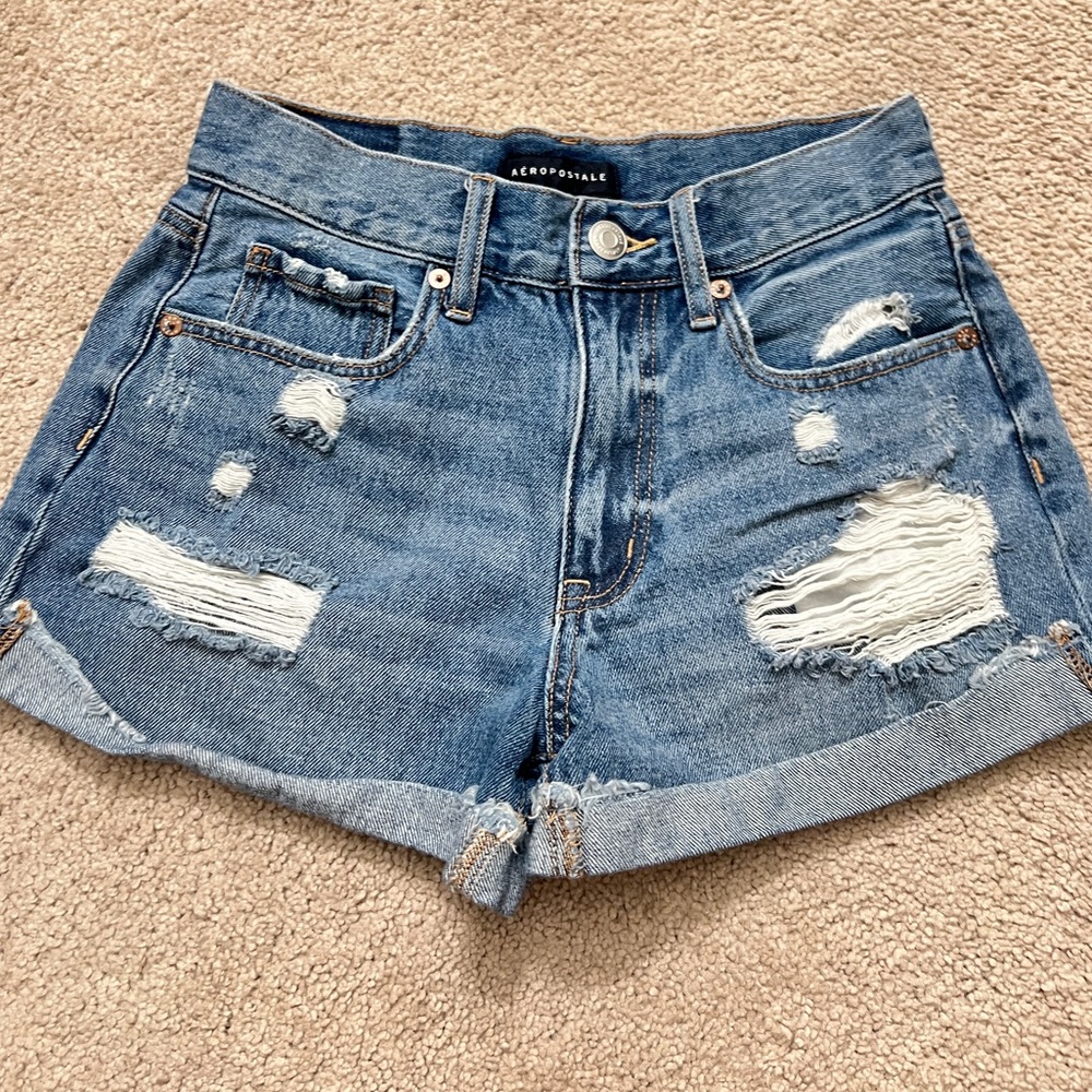 Ripped mom shorts